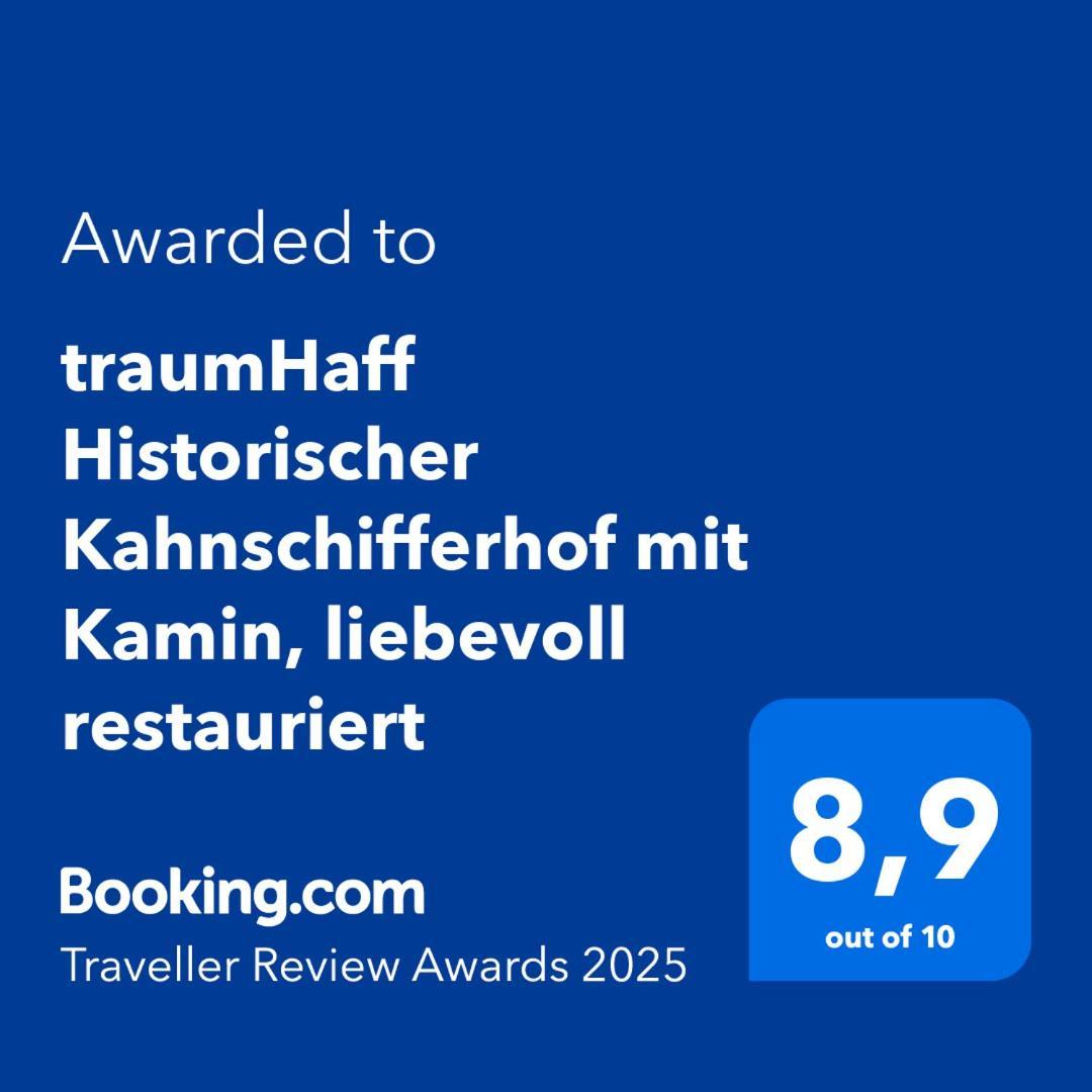 Traumhaff Historischer Kahnschifferhof Mit Kamin, Liebevoll Restauriert Vogelsang-Warsin 외부 사진
